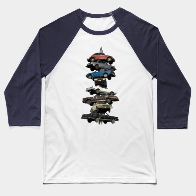 Get Your Cars Stacked Up! (Spindle) Baseball T-Shirt by YJ PRINTART